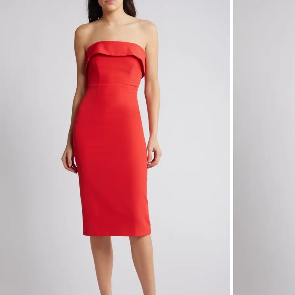 Bardot Straplesss Cocktail Dress